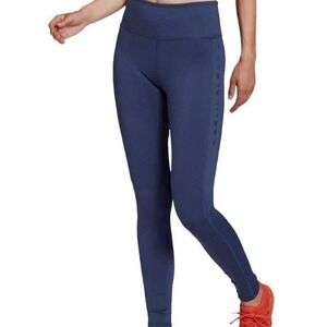 Adidas Womens 2XS Long Tech Indigo Blue Karlie Kloss‎ Athletic Leggings